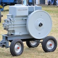 Antique motor with flywheel