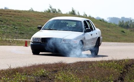 A car braking.